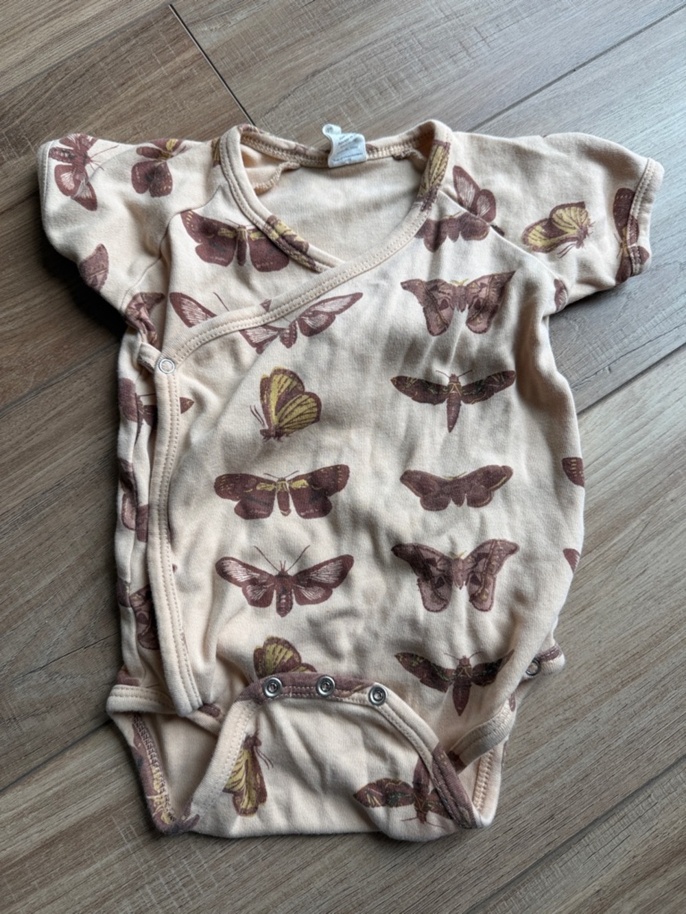 kate quinn Butterfly Print Beige and Brown One-Piece